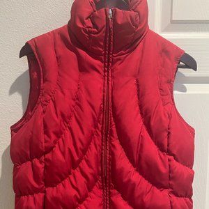 Nine West Red Puffer Vest, Size Medium